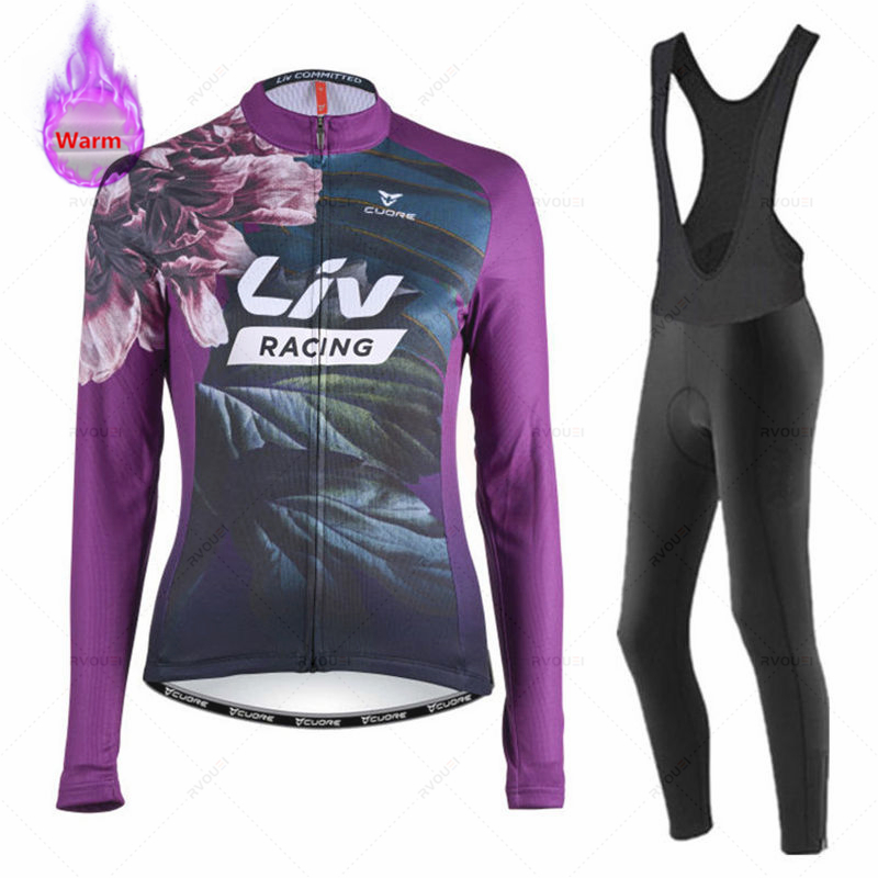 Cycling Gear Brands - Liv 여성 겨울 Bicicleta 세트 야외